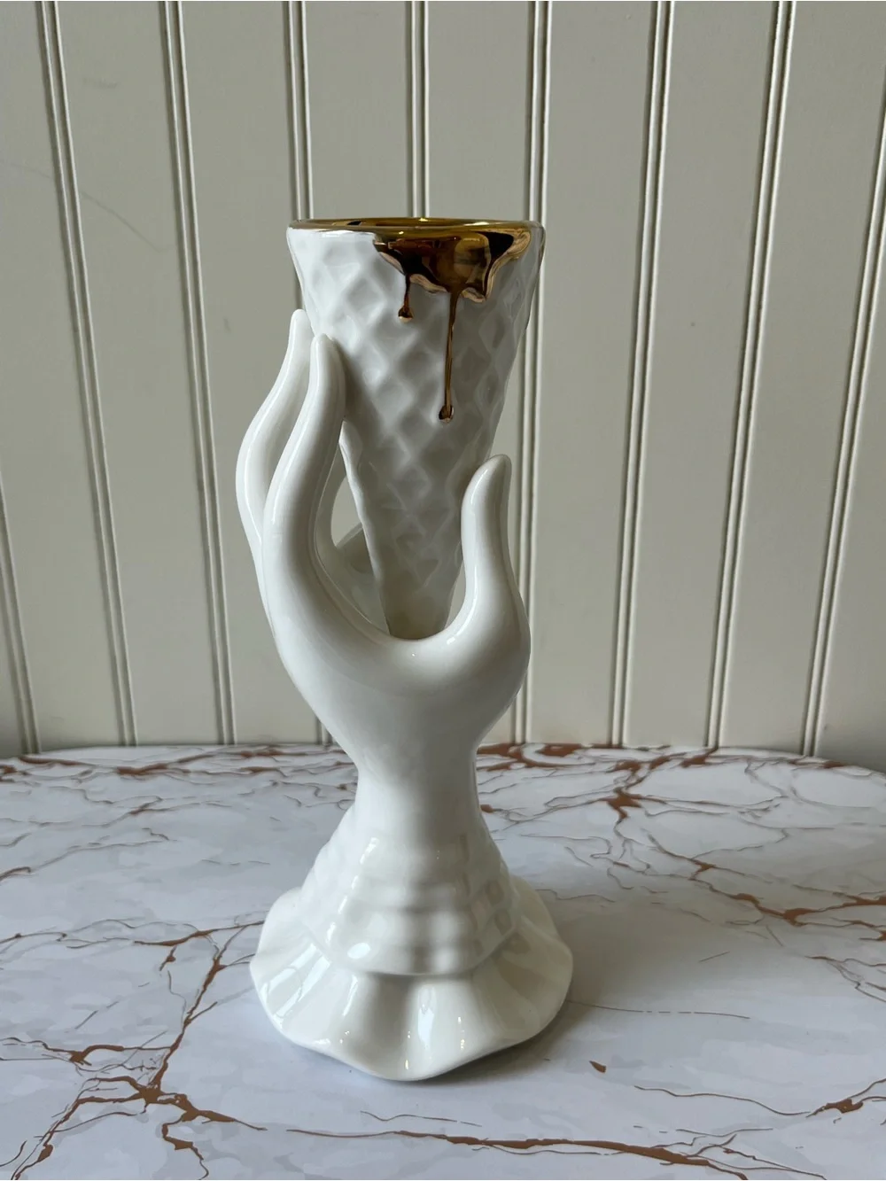 Jonathan Adler Gilded I-Scream Vase – New with Tags